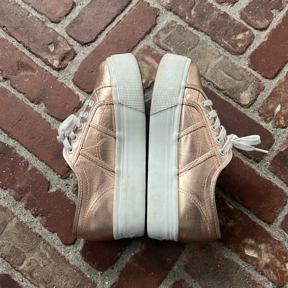 Superga Rise Gold Platform Sneakers - Picture 7 of 7